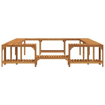 Hottub ombouw Bruin 255 x 255 x 55,5 cm Massief Acaciahout 6
