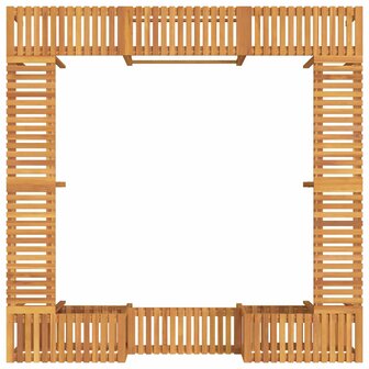 Hottub ombouw Bruin 255 x 255 x 55,5 cm Massief Acaciahout 9