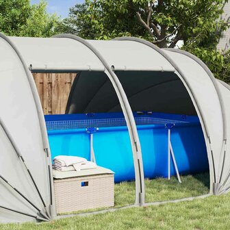 Zwembad Tent Koepel Grijs 538 x 440 x 204 cm 5