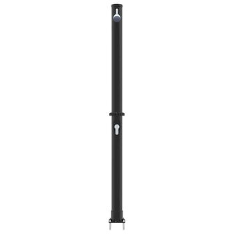 Buiten Zonnedouche Zwart 217 cm PVC en Aluminium 5