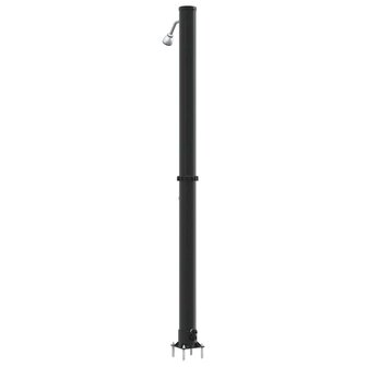 Buiten Zonnedouche Zwart 217 cm PVC en Aluminium 7