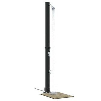 Buiten Zonnedouche Zwart 217 cm PVC en Aluminium 3