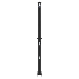 Buiten Zonnedouche Zwart 217 cm PVC en Aluminium 5