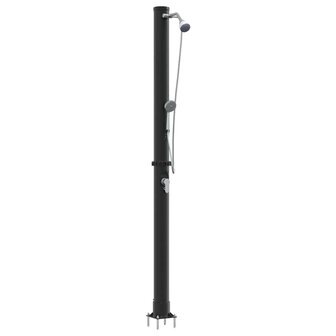 Buiten Zonnedouche Zwart 217 cm PVC en Aluminium 2