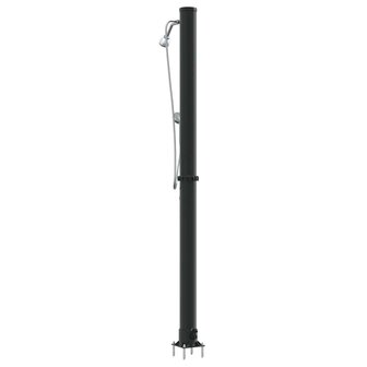 Buiten Zonnedouche Zwart 217 cm PVC en Aluminium 7
