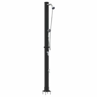 Buiten Zonnedouche Zwart 217 cm PVC en Aluminium 2