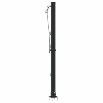 Buiten Zonnedouche Zwart 217 cm PVC en Aluminium 7