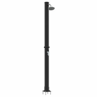 Buiten Zonnedouche Zwart 217 cm PVC en Aluminium 2