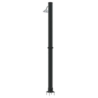 Buiten Zonnedouche Zwart 217 cm PVC en Aluminium 7