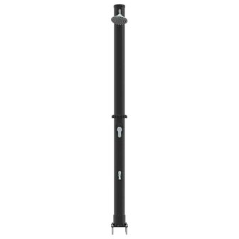 Buiten Zonnedouche Zwart 217 cm PVC en Aluminium 5