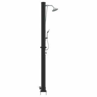 Buiten Zonnedouche Zwart 217 cm PVC en Aluminium 5