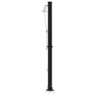 Buiten Zonnedouche Zwart 217 cm PVC en Aluminium 7