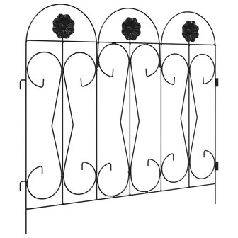 Tuinhek Latwerk Zwart 305,5 x 55,5 x 0,3 cm 4