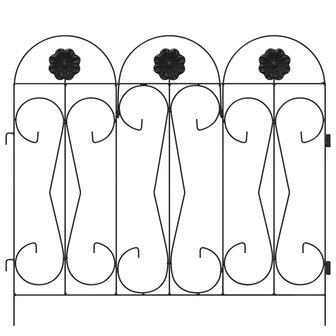 Tuinhek Latwerk Zwart 305,5 x 55,5 x 0,3 cm 5