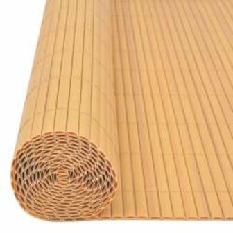 Tuinafscheiding dubbelzijdig 90x400 cm geel 4