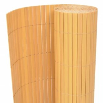 Tuinafscheiding dubbelzijdig 110x300 cm geel 2