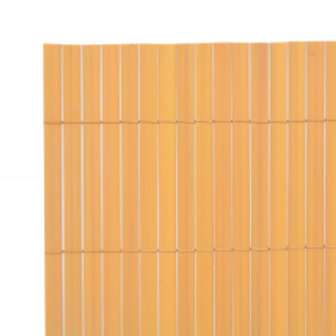 Tuinafscheiding dubbelzijdig 110x300 cm geel 5