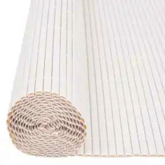 Tuinafscheiding dubbelzijdig 110x400 cm wit 4