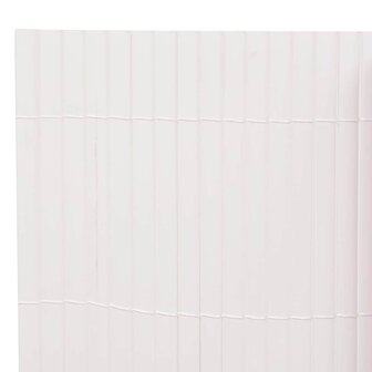 Tuinafscheiding dubbelzijdig 110x400 cm wit 5