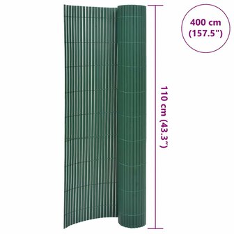 Tuinafscheiding dubbelzijdig 110x400 cm groen 6