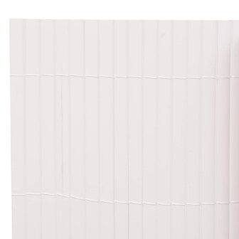 Tuinafscheiding dubbelzijdig 110x500 cm wit 5