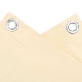 Balkonscherm 300x120 cm PVC cr&egrave;mekleurig 4