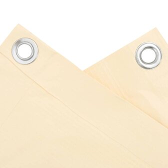 Balkonscherm 400x120 cm PVC cr&egrave;mekleurig 4