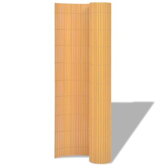 Tuinafscheiding dubbelzijdig 90x500 cm PVC geel 2