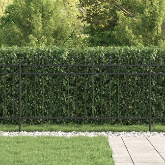 Spijlenhekwerk Zwart 200 x 150 cm Gepoedercoat staal 3