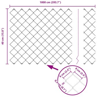 Kettenschakelhek Groen 10 x 0,4 m Staal 7