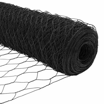 Hexagon Hek Grijs 1,2 x 10 m PVC 8