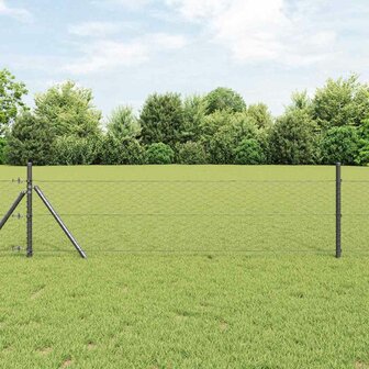 Hexagon Hek Grijs 0,4 x 25 m PVC 1