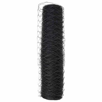 Hexagon Hek Grijs 0,4 x 25 m PVC 6