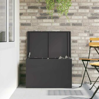 Buiten opbergbox Zwart 80 x 50,5 x 50 cm Staal 4