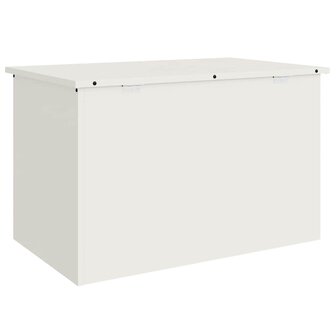 Buiten opbergbox Wit 80 x 50,5 x 50 cm Staal 8