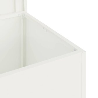 Buiten opbergbox Wit 80 x 50,5 x 50 cm Staal 9