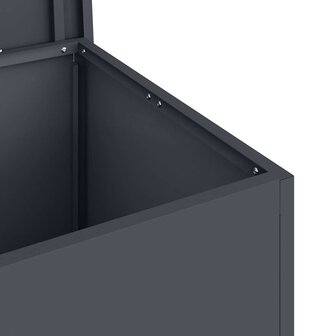 Buiten opbergbox Antraciet 80 x 50,5 x 50 cm Staal 9