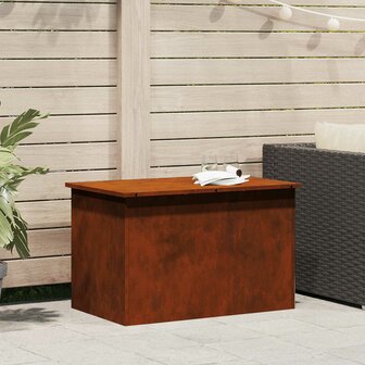 Buiten opbergbox Roestig 80 x 50,5 x 50 cm Staal 1