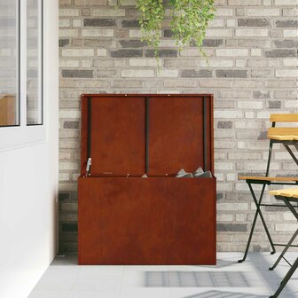 Buiten opbergbox Roestig 80 x 50,5 x 50 cm Staal 4