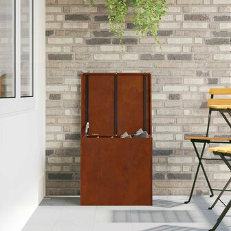 Buiten opbergbox Roestig 55 x 50,5 x 50 cm Staal 4