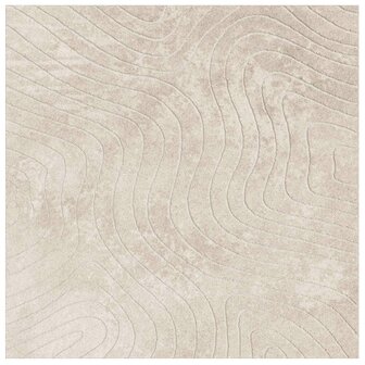 Vloerkleed Vierkant PALMERAS Beige 120 x 120 cm Polyester 2