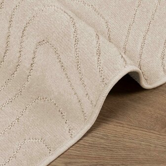Vloerkleed Vierkant PALMERAS Beige 120 x 120 cm Polyester 6