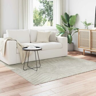 Vloerkleed Vierkant PALMERAS Groen 120 x 120 cm Polyester 1