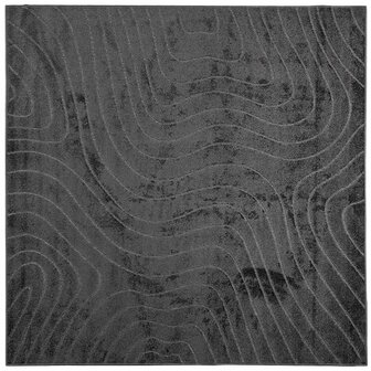 Vloerkleed Vierkant PALMERAS Antraciet 120 x 120 cm Polyester 2