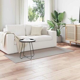 Vloerkleed LUGO Cr&egrave;me en Taupe 150 x 80 cm Polyester 1