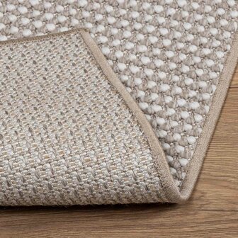 Vloerkleed LUGO Cr&egrave;me en Taupe 150 x 80 cm Polyester 4