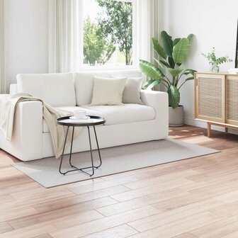 Vloerkleed LUGO Cr&egrave;me en Grijs 150 x 80 cm Polyester 1