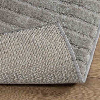 Vloerkleed Vierkant GALATI Grijs 120 x 120 cm Polyester 4
