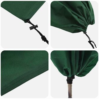 Plantenbeschermhoes 10 pcs Groen 0,8 x 1,2 m 9