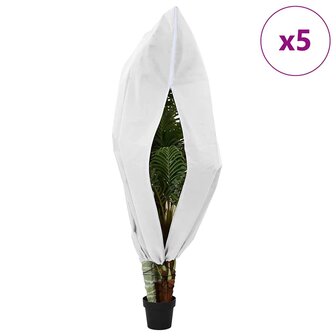 Plantenbeschermhoes 5 pcs Wit 1,55 x 1,55 m 4